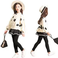 Girls love Long Sleeve Coats and Skirts Set