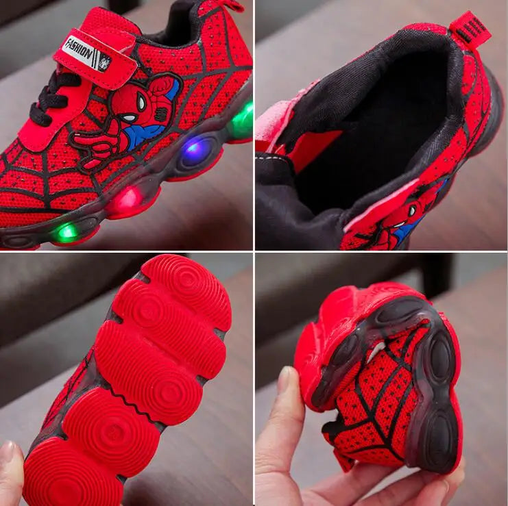 Light Up the Fun with Disney's Spiderman Sneakers for Kids