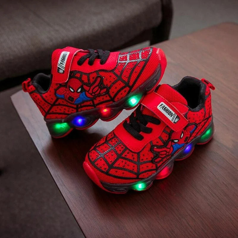 Light Up the Fun with Disney's Spiderman Sneakers for Kids