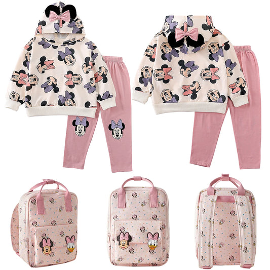 Cute Minnie Mouse Hoodie and Pants Set for Kids