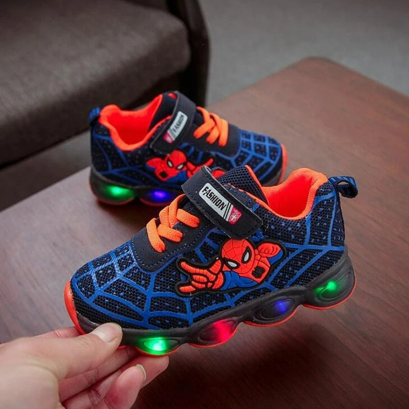 Light Up the Fun with Disney's Spiderman Sneakers for Kids