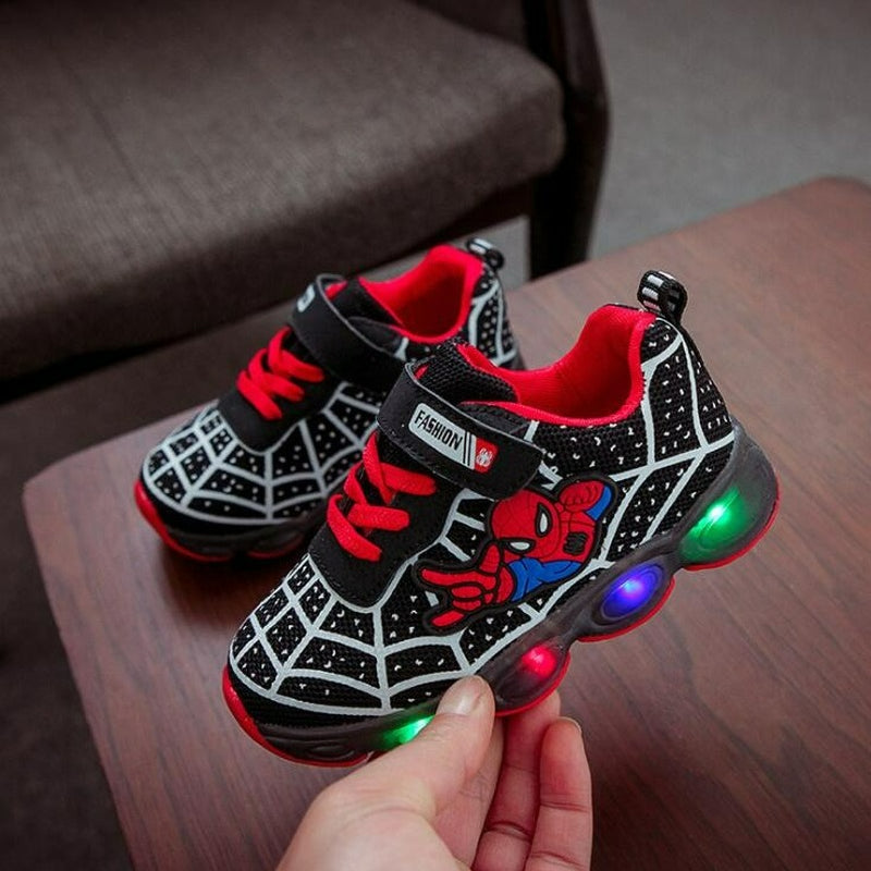 Light Up the Fun with Disney's Spiderman Sneakers for Kids